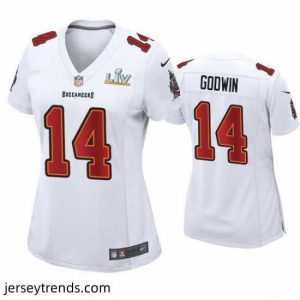 Striking Chris Godwin Buccaneers White Super Bowl Lv Game Fashion Jersey