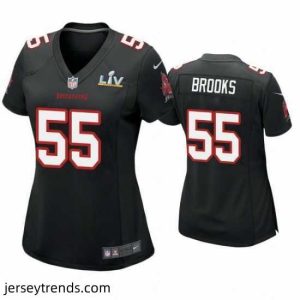 Striking Derrick Brooks Buccaneers Black Super Bowl Lv Game Fashion Jersey