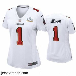 Exquisite Greg Joseph Buccaneers White Super Bowl Lv Game Fashion Jersey