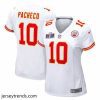 Enchanting Kansas City Chiefs 10 Isiah Pacheco White 2023 F.U.S.E  Vapor Untouchable Limited Stitched 2024 Super Bowl LVIII Jersey
