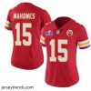 Exquisite Kansas City Chiefs 15 Patrick Mahomes Red Vapor Untouchable Limited Stitched Football 2024 Super Bowl LVIII Jersey