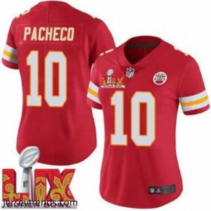 Striking Kansas City Chiefs Isiah Pacheco #10 Red 2025 Super Bowl LIX F.U.S.E Stitched Jersey