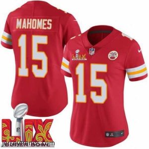 Suave Kansas City Chiefs Patrick Mahomes #15 Red 2025 Super Bowl LIX F.U.S.E Stitched Jersey