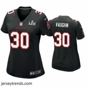 Radiant Ke'Shawn Vaughn Buccaneers Black Super Bowl Lv Game Fashion Jersey