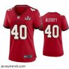 Brilliant Mike Alstott Buccaneers Red Super Bowl Lv Game Jersey