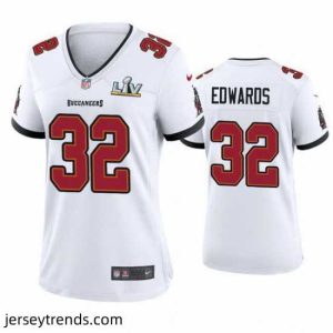 Exquisite Mike Edwards Buccaneers White Super Bowl Lv Game Jersey