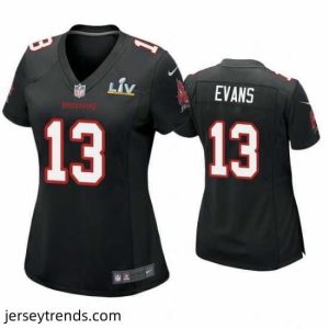 Radiant Mike Evans Buccaneers Black Super Bowl Lv Game Fashion Jersey
