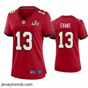 Exquisite Mike Evans Buccaneers Red Super Bowl Lv Game Jersey