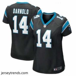 Captivating Nike Carolina Panthers 14 Sam Darnold Black Vapor Limited Jersey