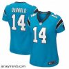 Striking Nike Carolina Panthers 14 Sam Darnold Blue Vapor Limited Jersey