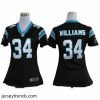 Exquisite Nike Carolina Panthers #34 DeAngelo Williams Black Nike NFL Jerseys