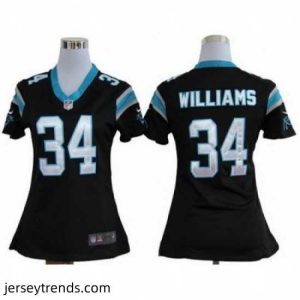 Exquisite Nike Carolina Panthers #34 DeAngelo Williams Black Nike NFL Jerseys