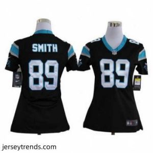 Enchanting Nike Carolina Panthers #89 Steve Smith Black Nike NFL Jerseys