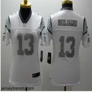 Enchanting Nike Panthers #13 Kelvin Benjamin White Stitched NFL Limited Platinum Jersey