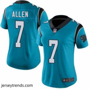 Suave Panthers 7 Kyle Allen Blue Alternate Stitched Football Vapor Untouchable Limited Jersey