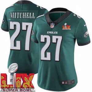 Magnificent Philadelphia Eagles Quinyon Mitchell #27 Green 2025 Super Bowl LIX F.U.S.E Stitched NFL Jersey