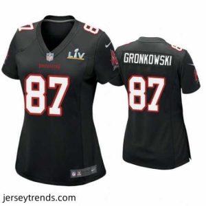 Captivating Rob Gronkowski Buccaneers Black Super Bowl Lv Game Fashion Jersey