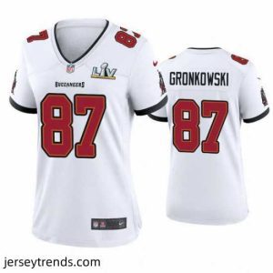 Captivating Rob Gronkowski Buccaneers White Super Bowl Lv Game Jersey