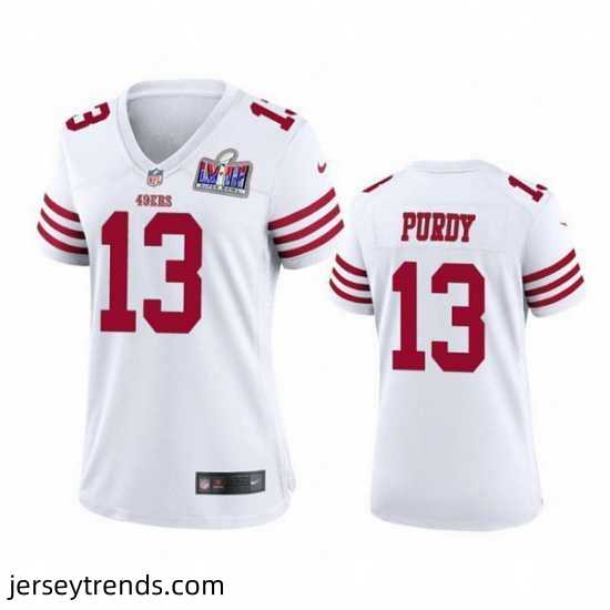 Women-San-Francisco-49ers-13-Brock-Purdy-White-2023-F-U-S-E-Vapor-Untouchable-Limited-Stitched-Football-2024-Super-Bowl-LVIII-Jersey-865393_23756_550X550