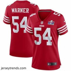 Exquisite San Francisco 49ers 54 Fred Warner Red 2023 F.U.S.E  Vapor Untouchable Limited Stitched Football 2024 Super Bowl LVIII Jersey