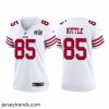 Brilliant San Francisco 49ers 85 George Kittle White 2023 F.U.S.E  Vapor Untouchable Limited Stitched Football 2024 Super Bowl LVIII Jersey