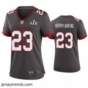 Magnificent Sean Murphy Bunting Buccaneers Pewter Super Bowl Lv Game Jersey