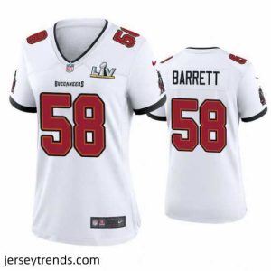 Striking Shaquil Barrett Buccaneers White Super Bowl Lv Game Jersey