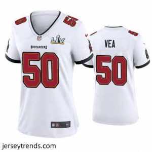 Exquisite Vita Vea Buccaneers White Super Bowl Lv Game Jersey