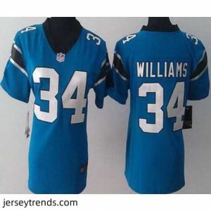 Enchanting Womens Nike Carolina Panthers 34 DeAngelo Williams Blue Game Team NFL Jersey