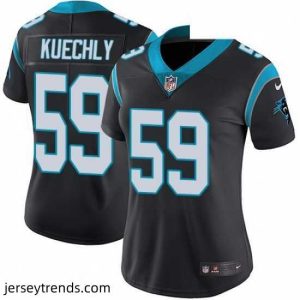 Captivating Womens Nike Carolina Panthers 59 Luke Kuechly Black Team Color Vapor Untouchable Limited Player NFL Jersey