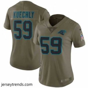 Exquisite Womens Nike Carolina Panthers 59 Luke Kuechly Limited Olive 2017 Salute to Service NFL Jersey