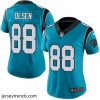 Suave Womens Nike Carolina Panthers 88 Greg Olsen Blue Alternate Vapor Untouchable Limited Player NFL Jersey