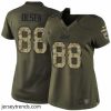 Suave Womens Nike Carolina Panthers 88 Greg Olsen Elite Green Salute to Service NFL Jersey