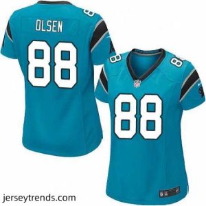 Captivating Womens Nike Carolina Panthers 88 Greg Olsen Game Blue Alternate NFL Jersey