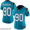 Brilliant Womens Nike Carolina Panthers 90 Julius Peppers Blue Alternate Vapor Untouchable Limited Player NFL Jersey