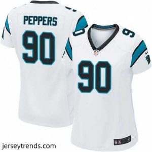 Enchanting Womens Nike Carolina Panthers 90 Julius Peppers Game White NFL Jersey