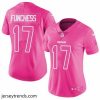 Brilliant Womens Nike Panthers #17 Devin Funchess Pink  Stitched NFL Limited Rush Fashion Jersey
