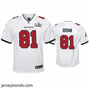 Suave Antonio Brown Buccaneers White Super Bowl Lv Game Jersey