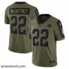 Brilliant Carolina Panthers 22 Christian McCaffrey Nike Olive 2021 Salute To Service Jersey