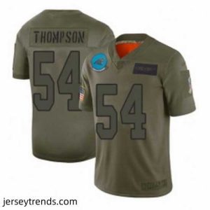 Exquisite Carolina Panthers 54 Shaq Thompson Limited Camo 2019 Salute to Service Football Jersey