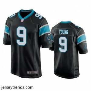 Magnificent Carolina Panthers 9 Bryce Young Black 2023 Draft Stitched Game Jersey