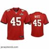Striking Devin White Buccaneers Red Super Bowl Lv Game Jersey