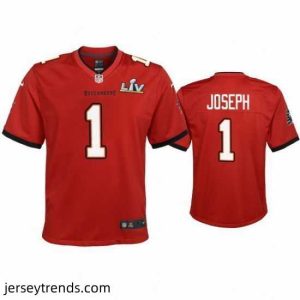 Radiant Greg Joseph Buccaneers Red Super Bowl Lv Game Jersey