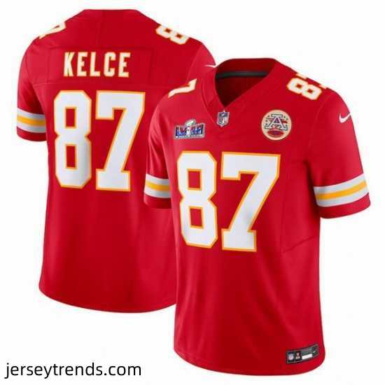 Youth-Kansas-City-Chiefs-87-Travis-Kelce-Red-2023-F-U-S-E-Vapor-Untouchable-Limited-Stitched-2024-Super-Bowl-LVIII-Jersey-865378_23755_550X550