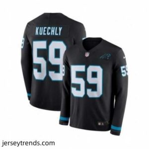 Suave Nike Carolina Panthers 59 Luke Kuechly Limited Black Therma Long Sleeve NFL Jersey