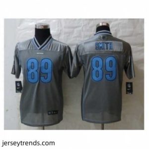 Radiant Nike Carolina Panthers #89 Smith Grey Jerseys(Vapor)