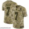 Suave Panthers 7 Kyle Allen Camo Stitched Football Limited 2018 Salute to Service Jersey