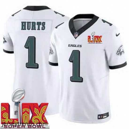 Youth-Philadelphia-Eagles-Jalen-Hurts-1-White-2024-2025-Super-Bowl-LIX-F-U-S-E-Stitched-NFL-Jersey-888479_23971_550X550