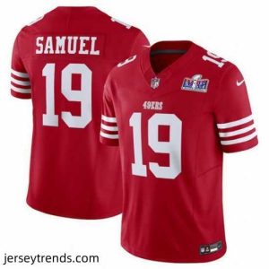 Enchanting San Francisco 49ers 19 Deebo Samuel Red 2023 F.U.S.E  Vapor Untouchable Limited Stitched Football 2024 Super Bowl LVIII Jersey