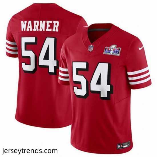 Youth-San-Francisco-49ers-54-Fred-Warner-New-Red-2023-F-U-S-E-Vapor-Untouchable-Limited-Stitched-Football-2024-Super-Bowl-LVIII-Jersey-865441_23757_550X550